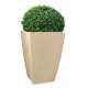 Fox B 24 Inch Square Beige German Polymer Planter, TK 2412-B