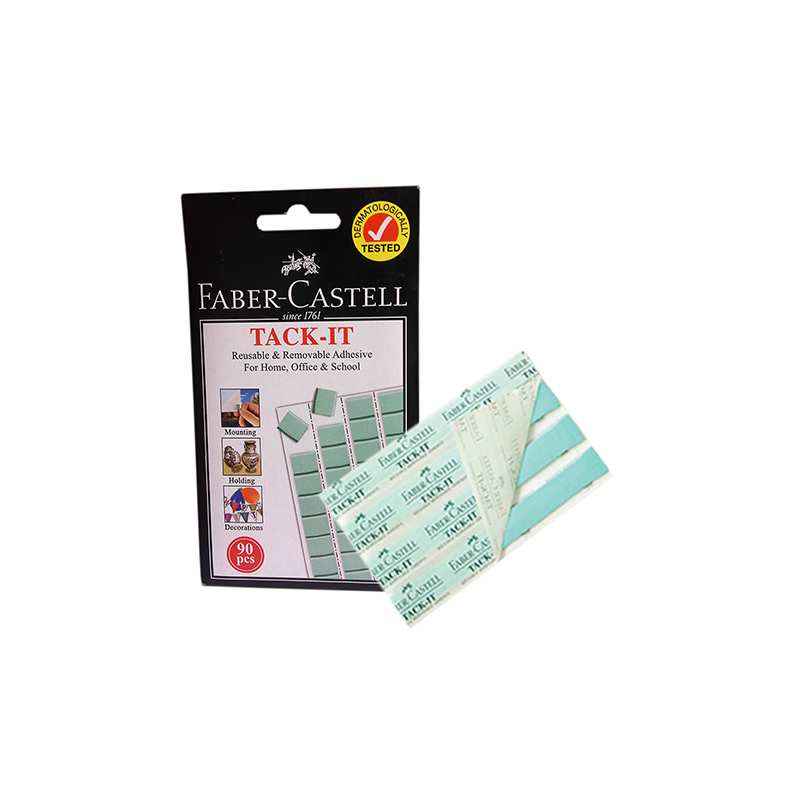 Faber-Castell Light Green Tack It, 187091 (Pack of 50)