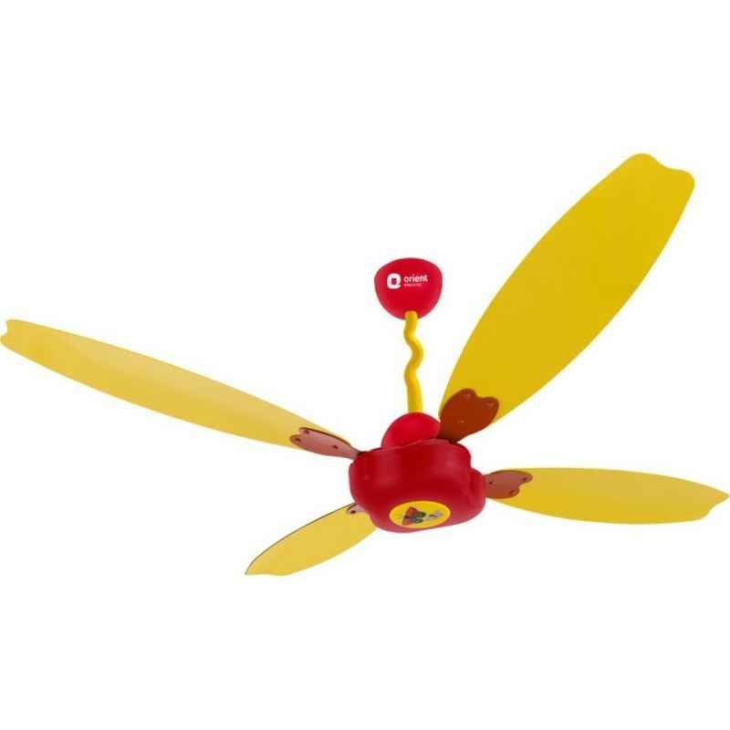 Orient Fantoosh 1200mm Red & Yellow Ceiling Fan