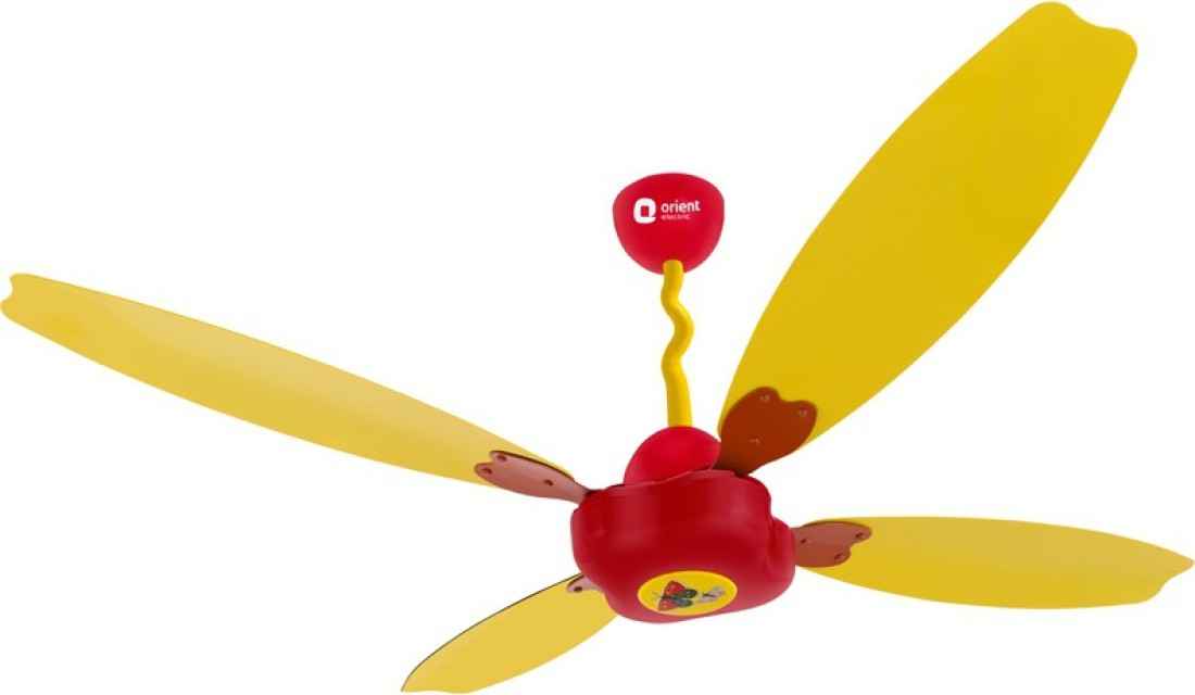 Orient Fantoosh 1200mm Red Yellow, Yellow Ceiling Fan