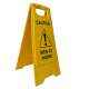KT Yellow Floor Message Board without Printing
