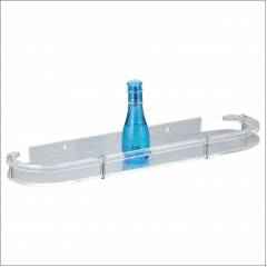 Kamal ACC-1178 12 inch PVC Acrylic Corner Shelf