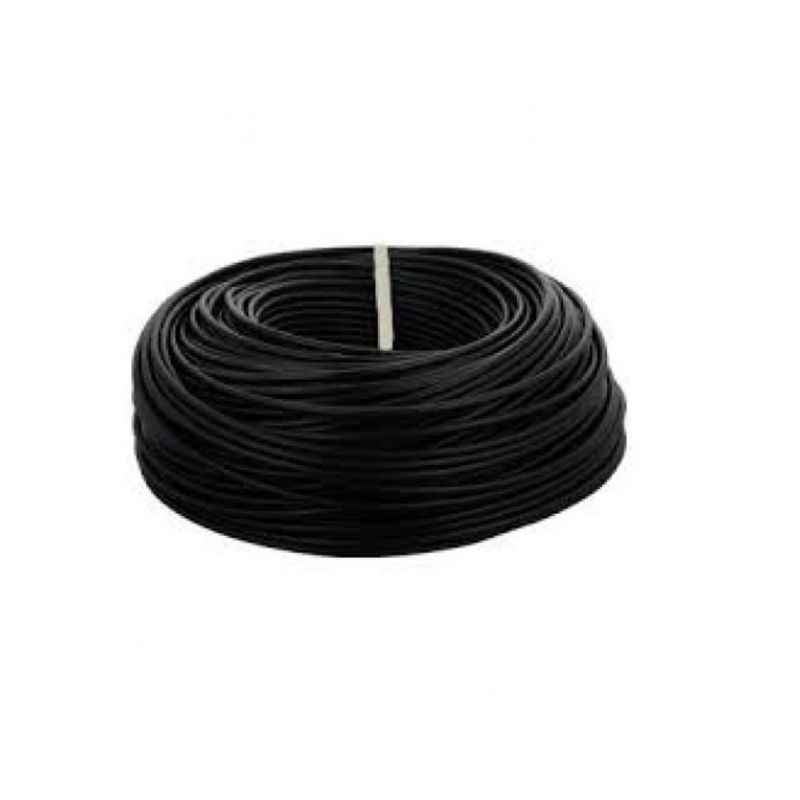 Jyoti 1 Sqmm Black FR PVC Solid Housing Wire, Length: 90 m