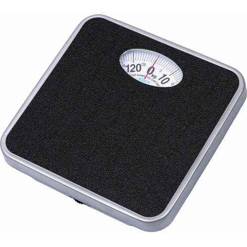 Analogue Personal Health Check Up Fitness Weighing Scale (Black) Full metal  body