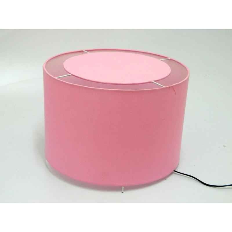 Tucasa Circular Split Pink Floor Lamp, LG-690