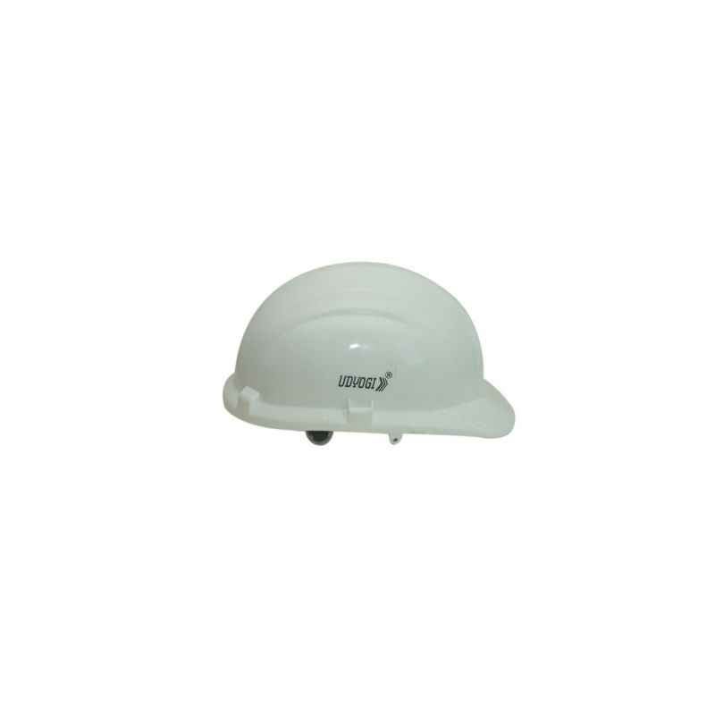 Udyogi Ultra 5000L HDPE White Plastic Slip Fit Safety Helmet (Pack of 20)