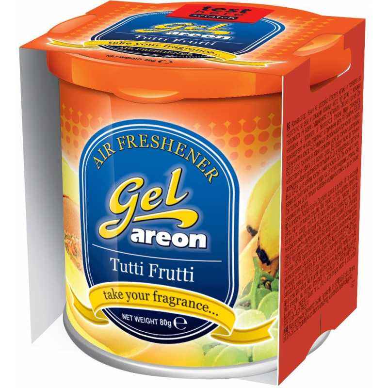 Areon 80g Tutti Frutti Gel Air Freshener For Car, GCK08