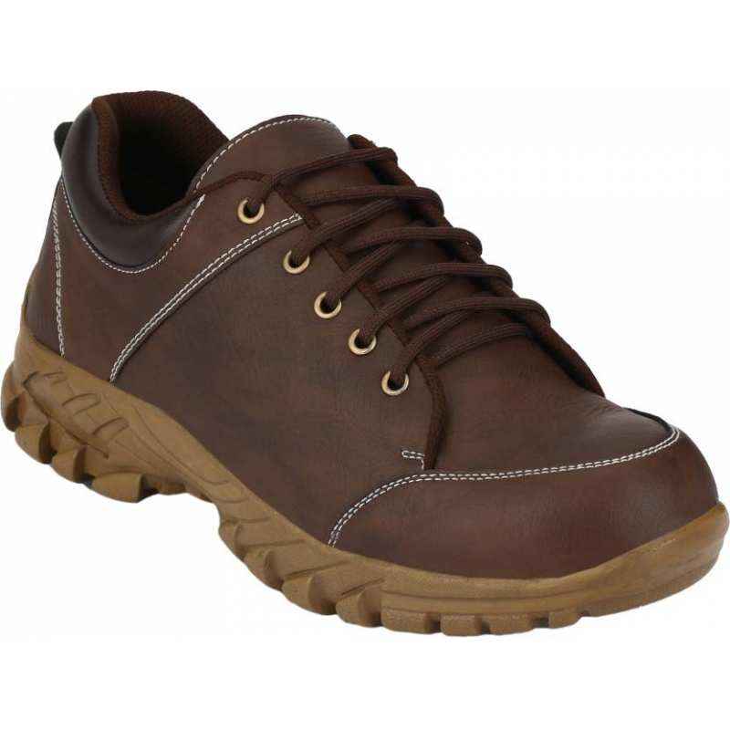 Udenchi UD640 Steel Toe Tan Safety Shoes, Size: 8