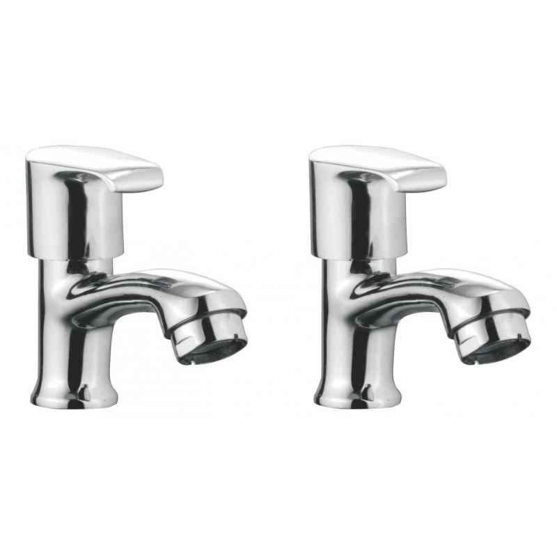 Apree Austin Silver Brass Pillar Faucet (Pack of 2)