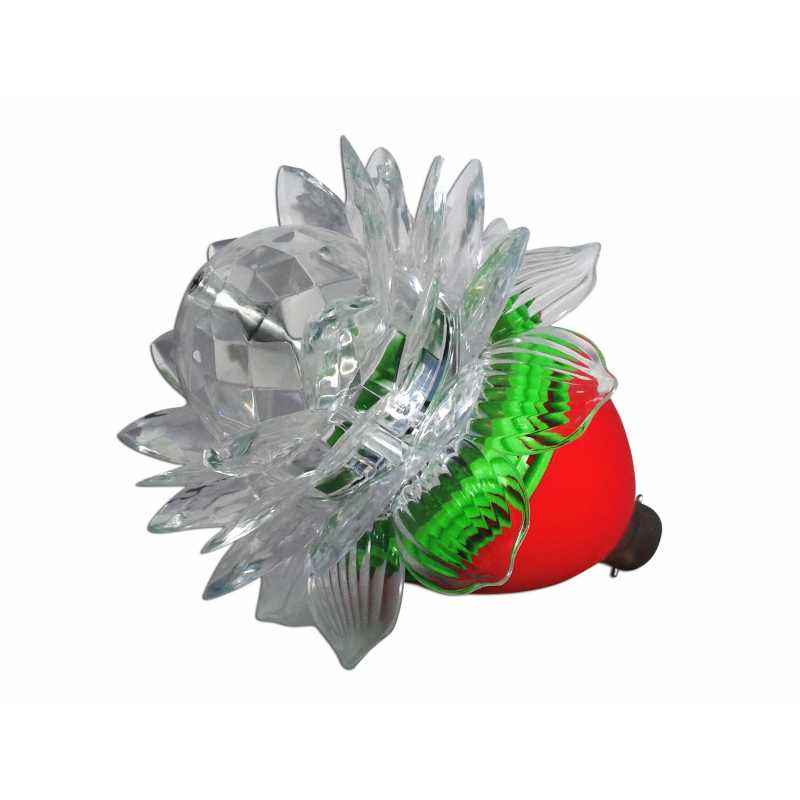 VRCT 3W B-22 Rotating Lotus Diwali LED Disco Bulb, DL-582
