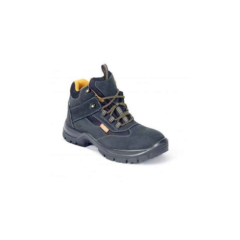 High Tech HT-709 Composite Toe Black Safety Shoes, Size: 11