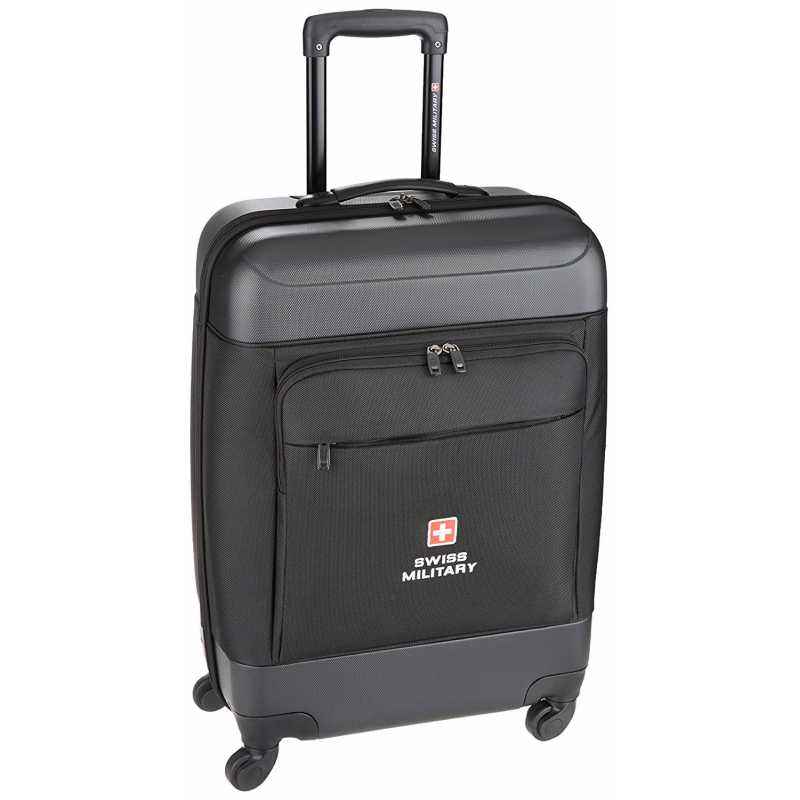 Swiss Military 60 Litres TL-4 Travel Luggage Black Suitcase