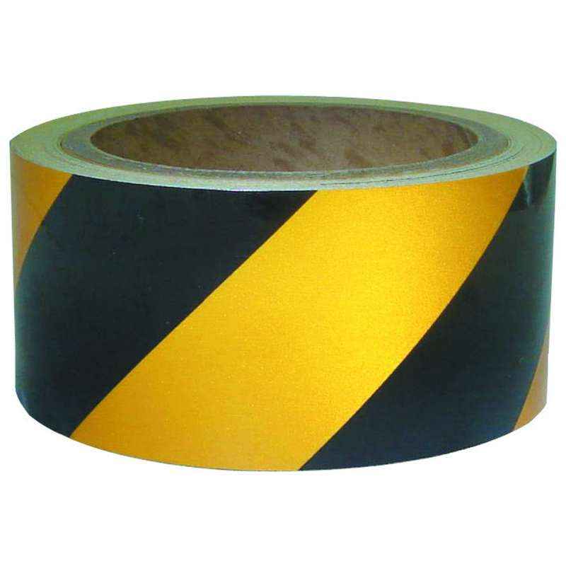 KT 2 Inch Black and Yellow Lane Marking Tape, Length: 33 m