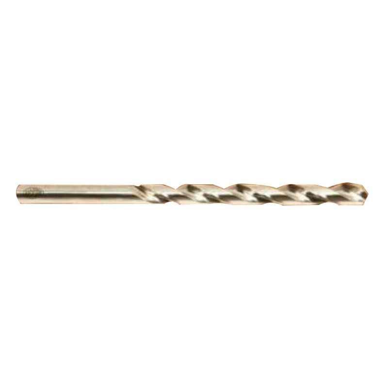 Addison 3/16 inch M35 Tin Coated Long Series HSS Parallel Shank Twist Drill