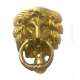 Sardar Lion Yellow Brass Door Knocker
