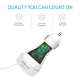 Portronics White 3 USB Port Car Charger with Micro USB Cable, POR334