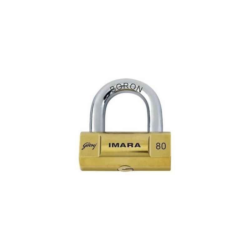 Godrej Imara 80mm Premium Padlocks with 3 Keys, 6248