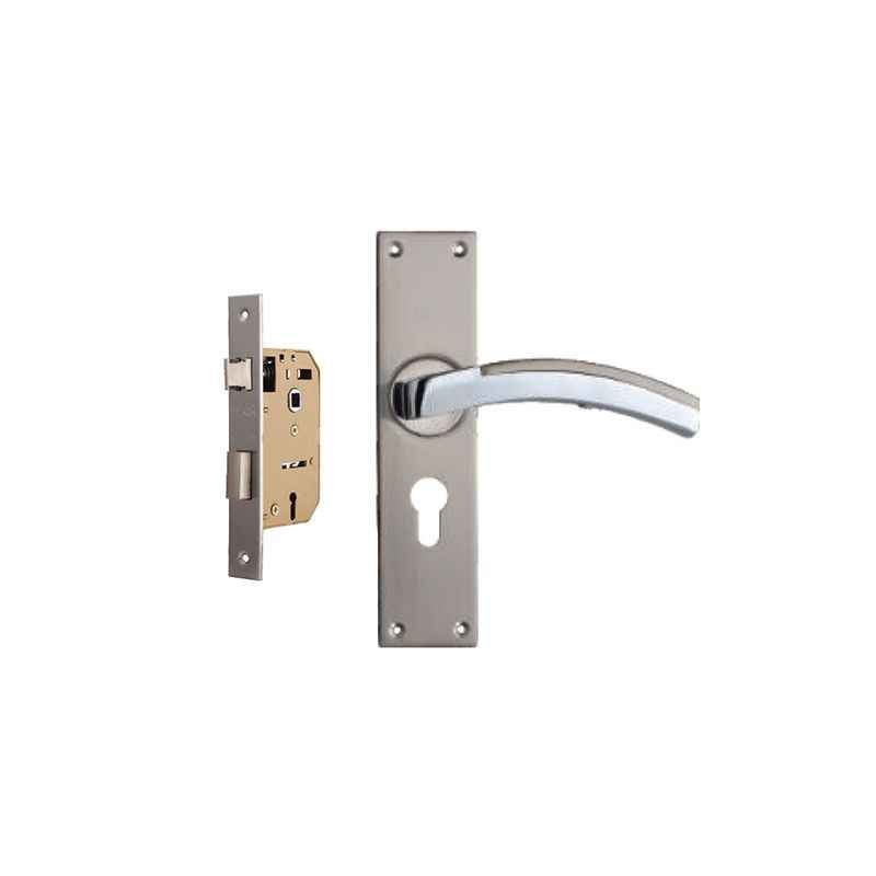 Plaza Jaguar 65mm Mortice Lock with Stainless Steel Handle & 3 Keys