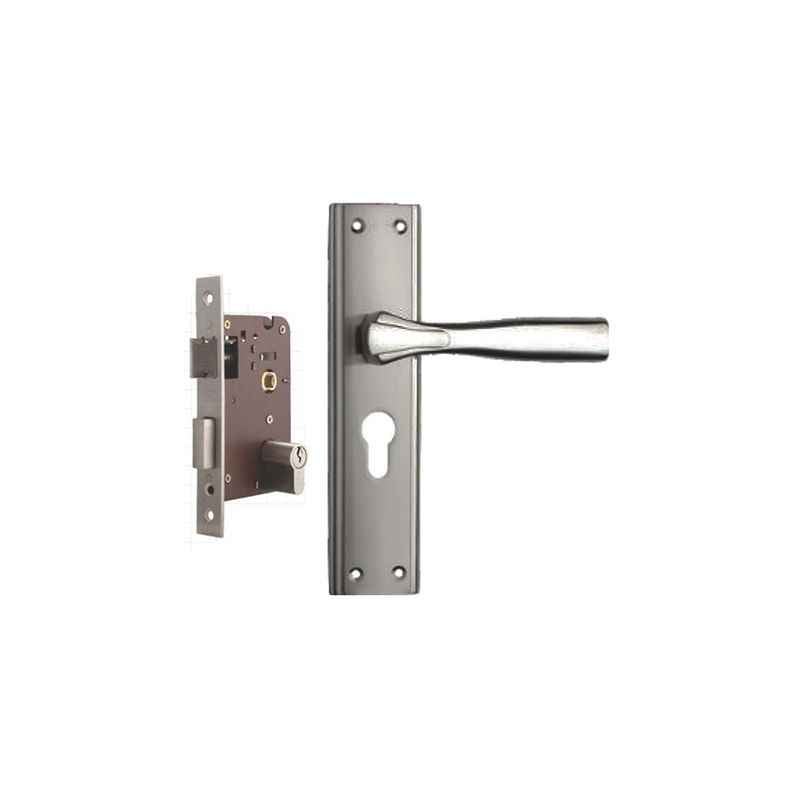 Plaza Spark Stainless Steel Finish Handle with 200mm Pin Cylinder Mortice Lock & 3 Keys