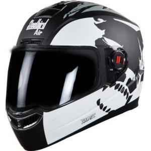 Steelbird Air SBA-1 Beast Motorbike Matt Black Grey Full Face Helmet, Size (Large, 600 mm)