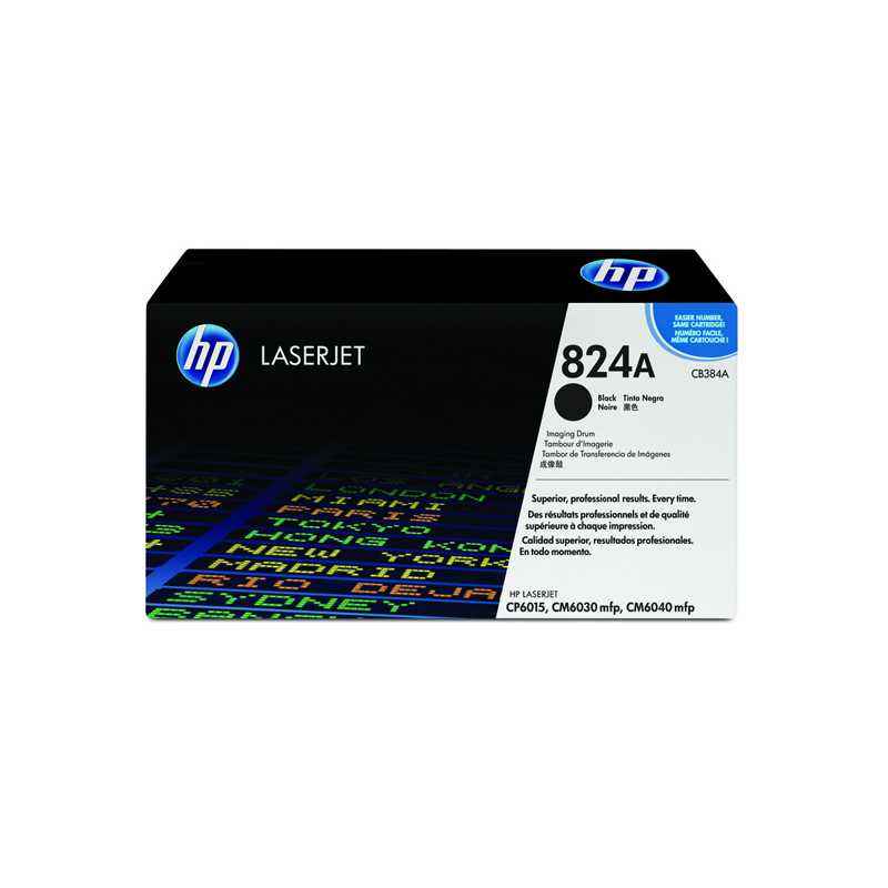 HP 824A Black LaserJet Image Drum/Cartridge, CB384A