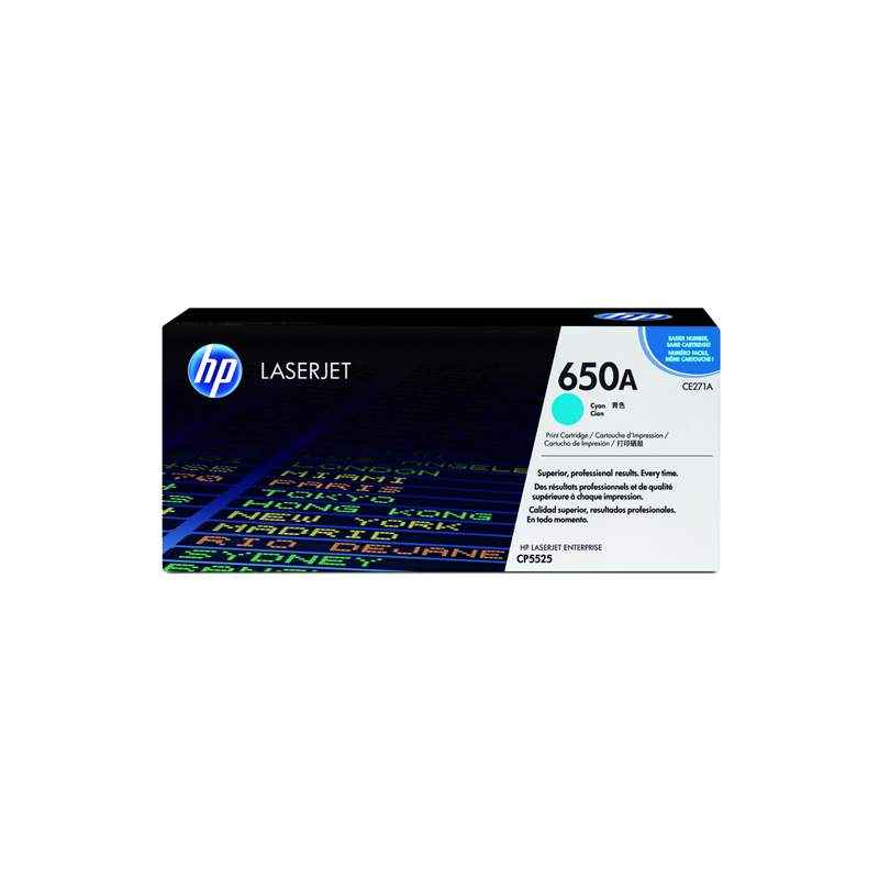 HP 5T Cyan LaserJet Print Cartridge, CE271A
