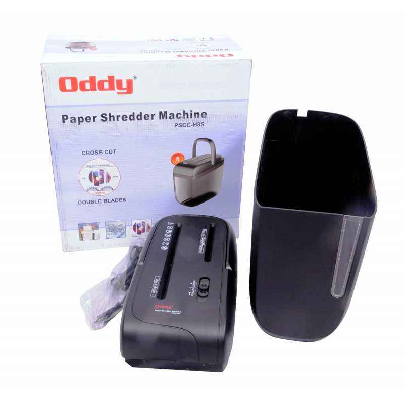 Oddy 8 Sheets Cross Cut Paper Shredder, PSCC-H8S