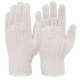SRTL 80 g White Cotton Knitted Hand Gloves (Pack of 50)
