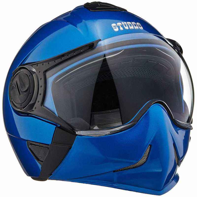 Studds Downtown Flame Blue Full Face Helmet, Size (Large, 580 mm)