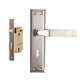 Plaza Stylo 65mm Mortice Lock with Stainless Steel Handle & 3 Keys