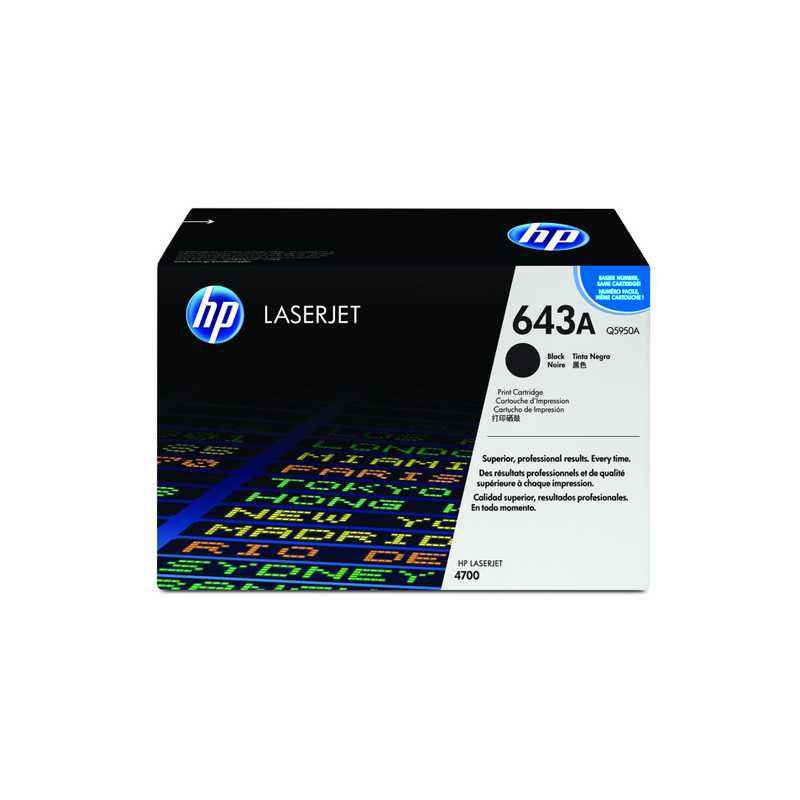 HP 5T Black LaserJet Toner Cartridge, Q5950A