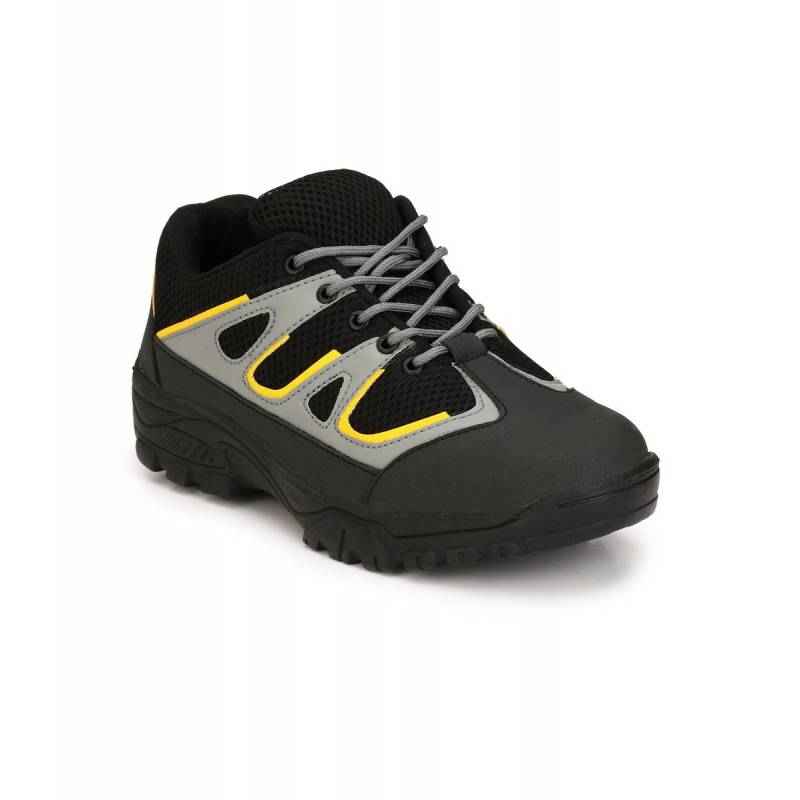 Eego Italy Z-WW-06 Steel Toe Black Work Safety Shoes, Size: 9