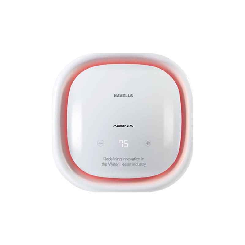 Havells 25L 5S White Adonia Digital Storage Water Heater, GHWCADTWH025
