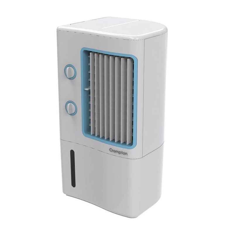 Crompton Ginie 7 Litre White & Blue Table Top Cooler