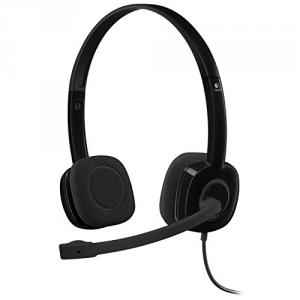 Logitech H151 Black On-Ear Headphone with Mic