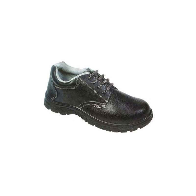 Polo Indcare Zara PVC Sole Steel Toe Black Safety Shoes, Size: 5