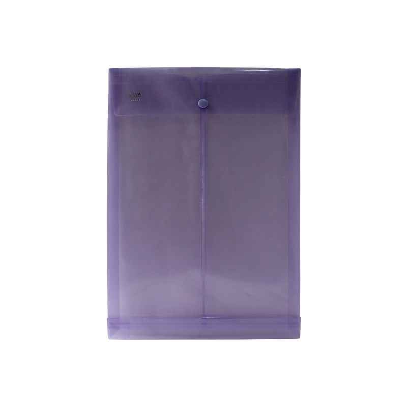 Saya Tr. Purple Vertical Button Envelope, Dimensions: 255 x 18 x 410 mm, Weight: 58.4 g (Pack of 12)