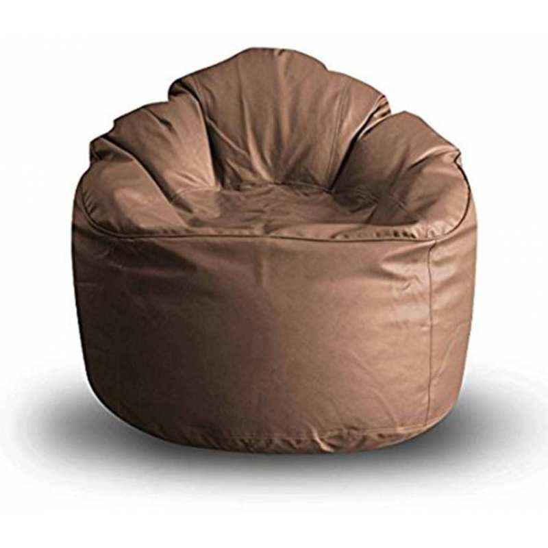 Lounger Bean Bag With Beans leather Blackonline22 OFF