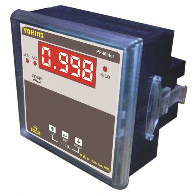 Yokins AC 5A 500V Digital Three/Single Phase Power Factor Meter, Y9-PF