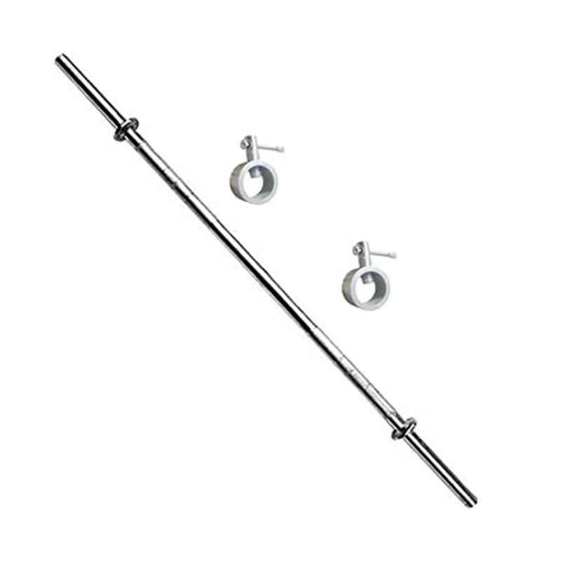 Forgesy 5ft 19mm Stainless Steel Exercise Rod with 2 Locks