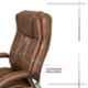 MRC M157 Brown Leather High Back Revolving Office Chair