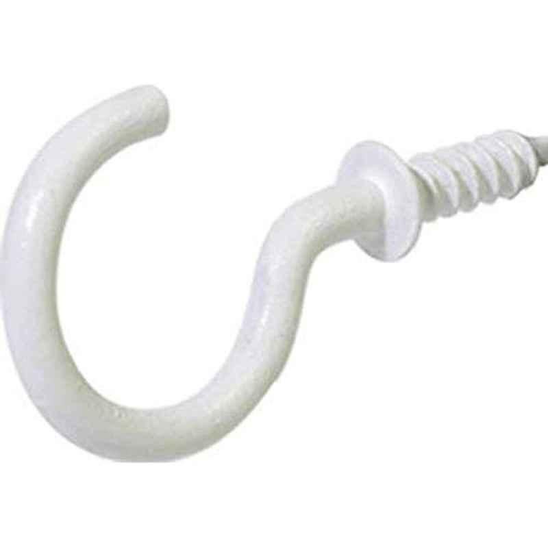 Hillman 1.25 inch White Cup Hook, 122322 (Pack of 2)