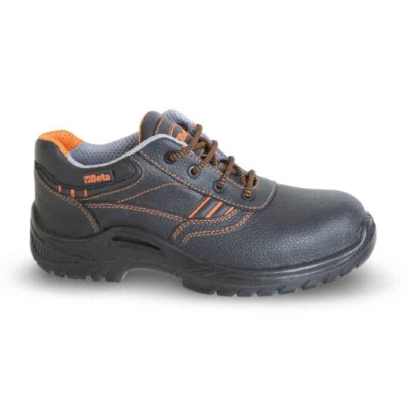 Beta Basic Plus 7200BKK Leather Composite Toe Black Safety Shoes, 072000241, Size: 7