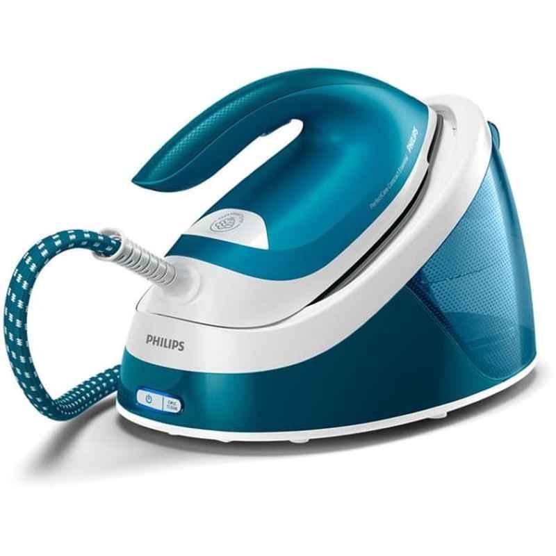 Philips 1.3L 2400W White & Blue Essential Steam Ironing Station, GC6815/26