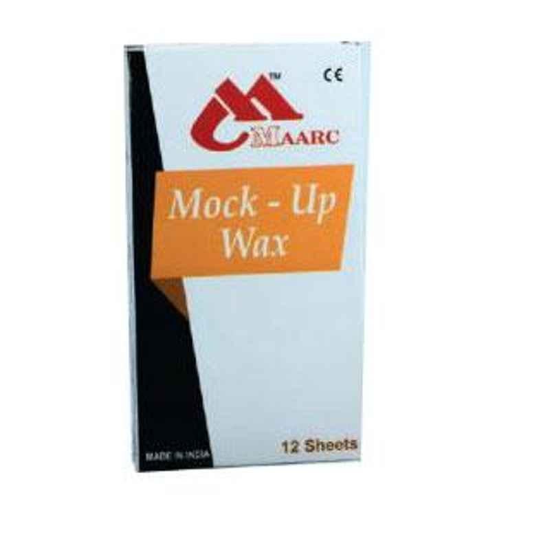 Maarc 12 Sheets Ivory Mock-Up Wax, 2201/012