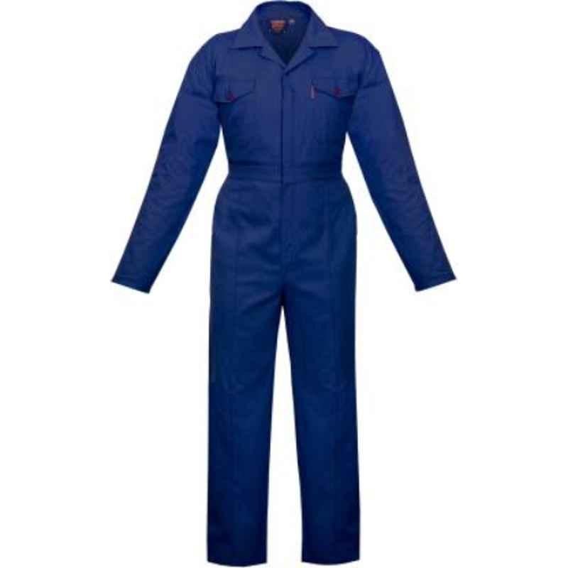 RedStar CCCNP-006 240 GSM 900g Blue Cotton Safety Coverall, Size: M
