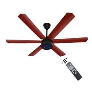 Xuga Jovian F6R-D 32W 320rpm 6 Blade Red Ceiling Fan with 5 Years on Warranty, Sweep: 1200mm