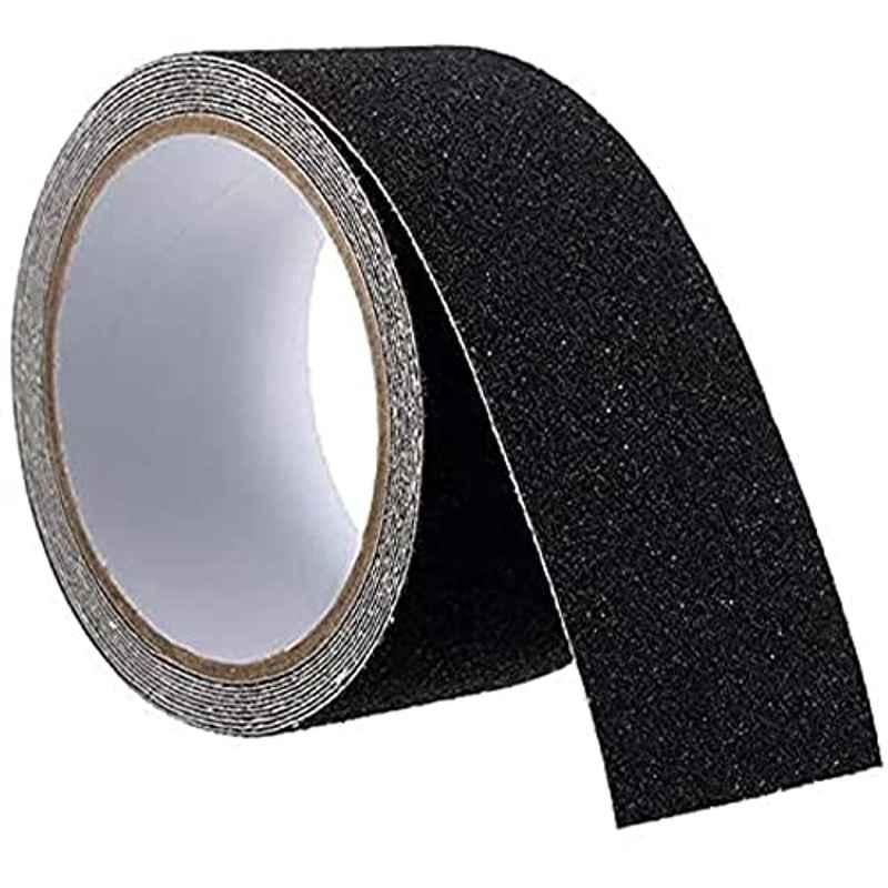 Abbasali 5m Paper & Rubber Black Self Adhesive Anti Slip Tape Roll
