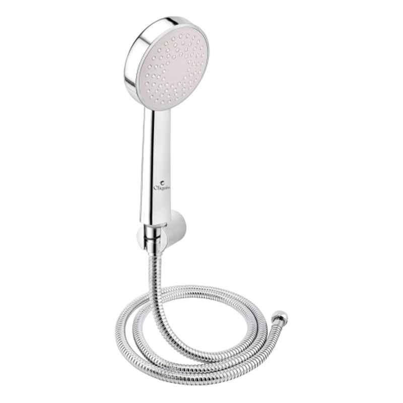 Cliquin Amaze ABS Silver Chrome Finish Hand Shower with Stainless Steel Hose, KSHS2307