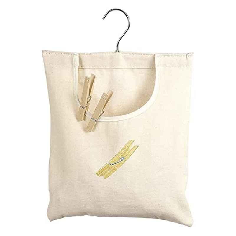 Whitmor Cotton Beige Cloth Pin Bag, 6462-789
